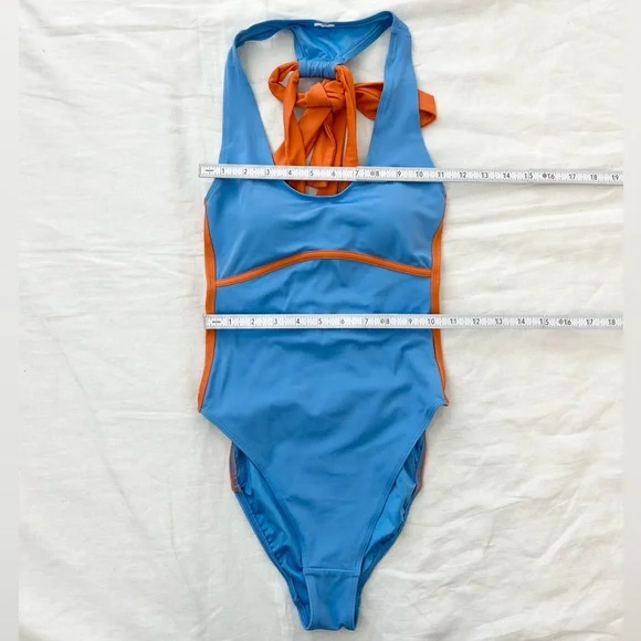 Fabletics Lace-Up Racerback Swimsuit - Picture 7 of 15